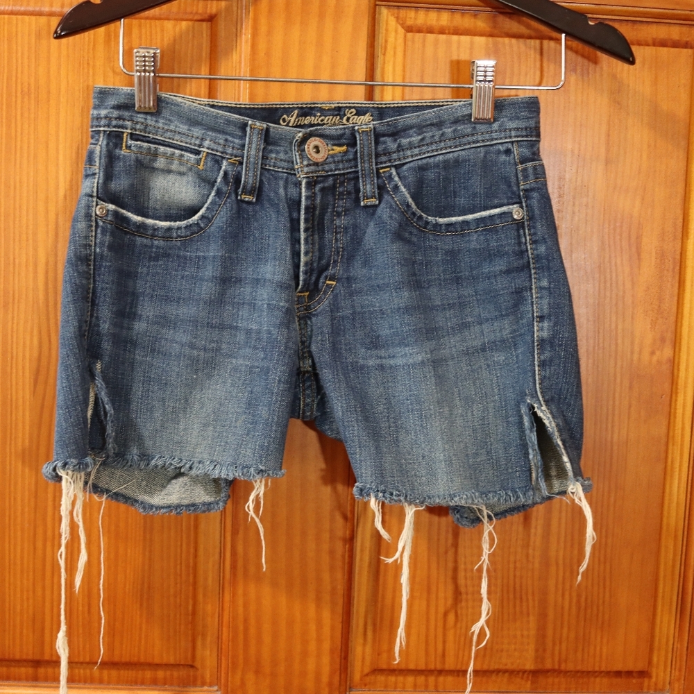 American Eagle Outfitters Cut Off Denim Shorts 0